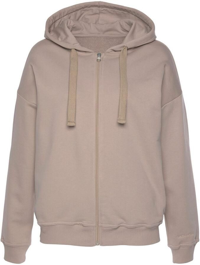 Lascana Sweatvest -lounge jas van biologische katoen loungewear - Foto 3