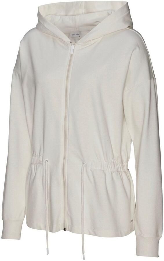 Lascana Sweatvest met koord in de taille loungewear - Foto 4