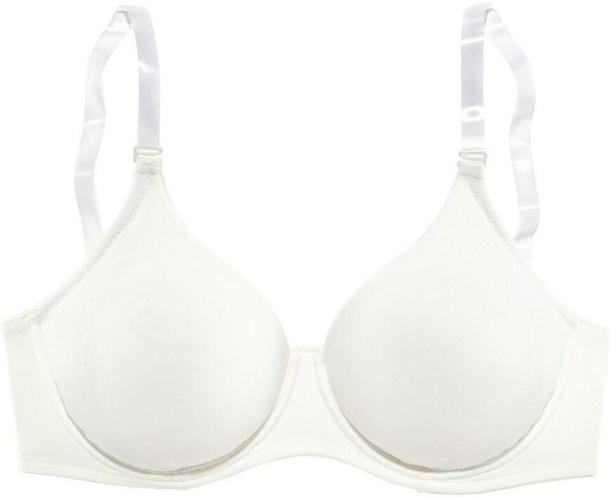 Lascana T-shirt-bh met 3 bandjes (verwisselbare bandjes) en borduursel