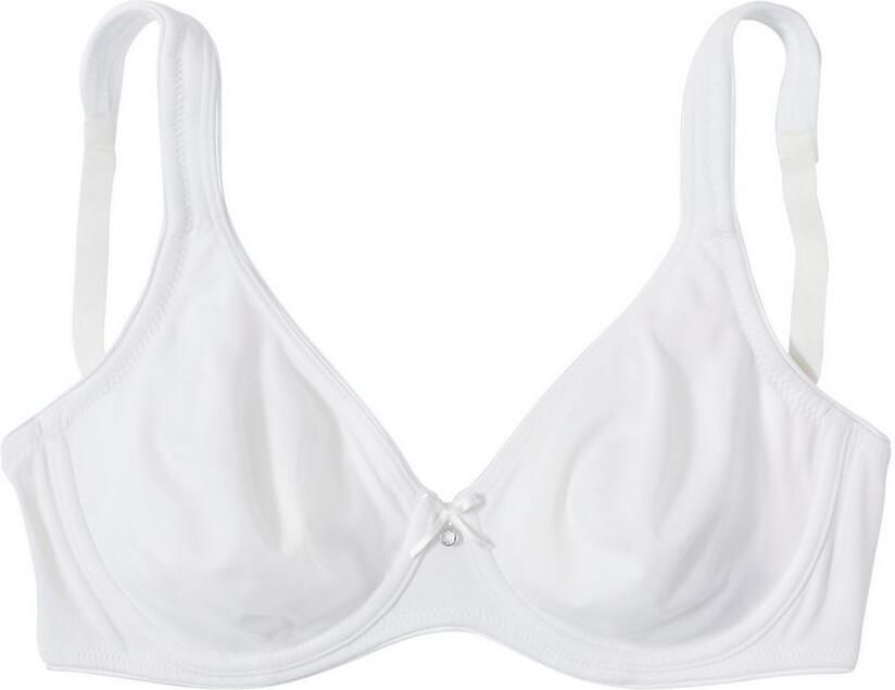 Lascana T-shirt-bh Perfect basic met beugel en ongevulde cups van zijdeachtige microvezel