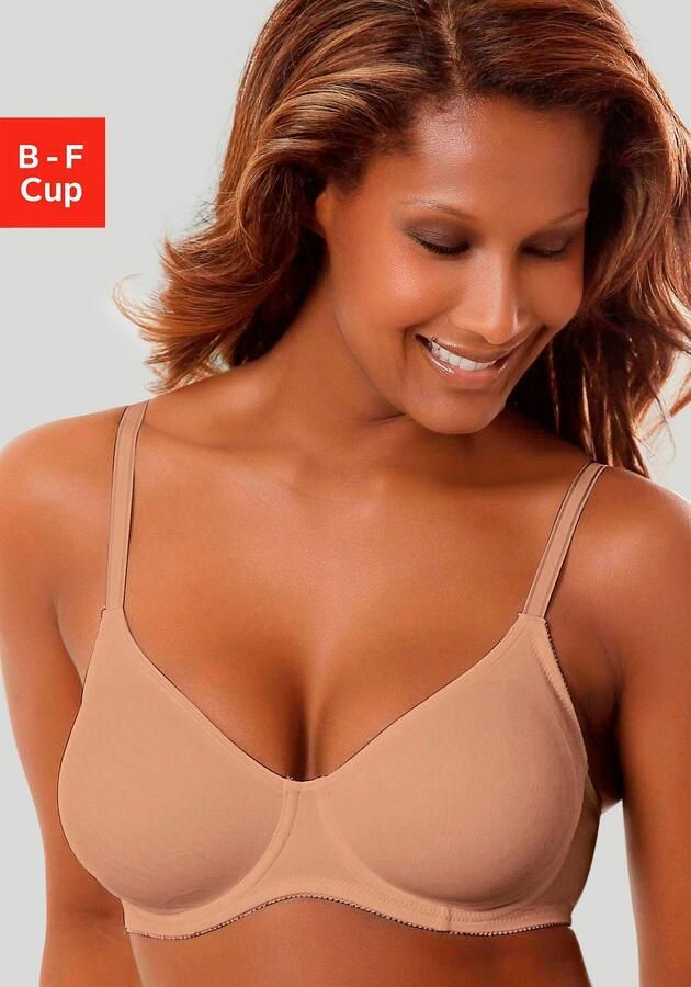 Lascana T-shirt-bh Perfect basic met beugel zonder cups basic dessous - Foto 2