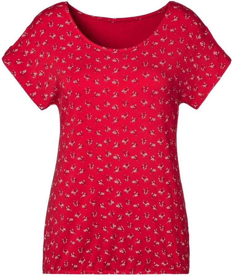 Lascana T-shirt Met kleine cut-out op de mouw (Set van 2)