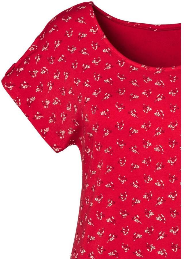 Lascana T-shirt Met kleine cut-out op de mouw (Set van 2) - Foto 2