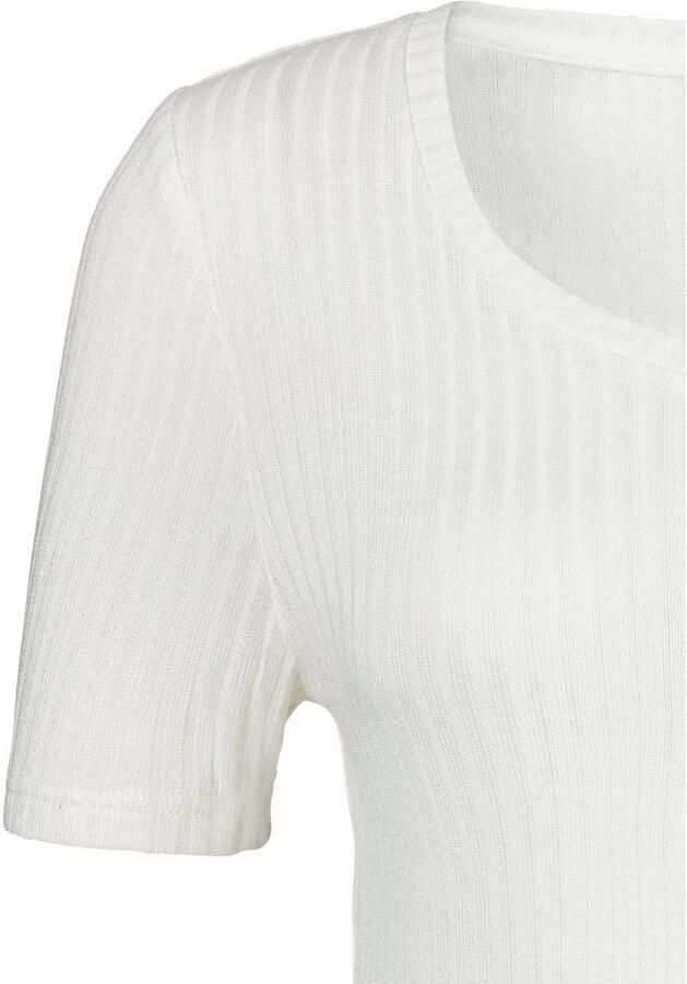 Lascana T-shirt Met korte knoopsluiting van zachte viscose-ribkwaliteit - Foto 2