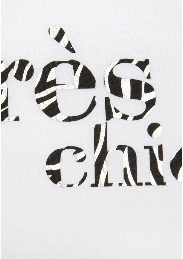 Lascana T-shirt met print katoenen shirt met korte mouwen casual-chic - Foto 4