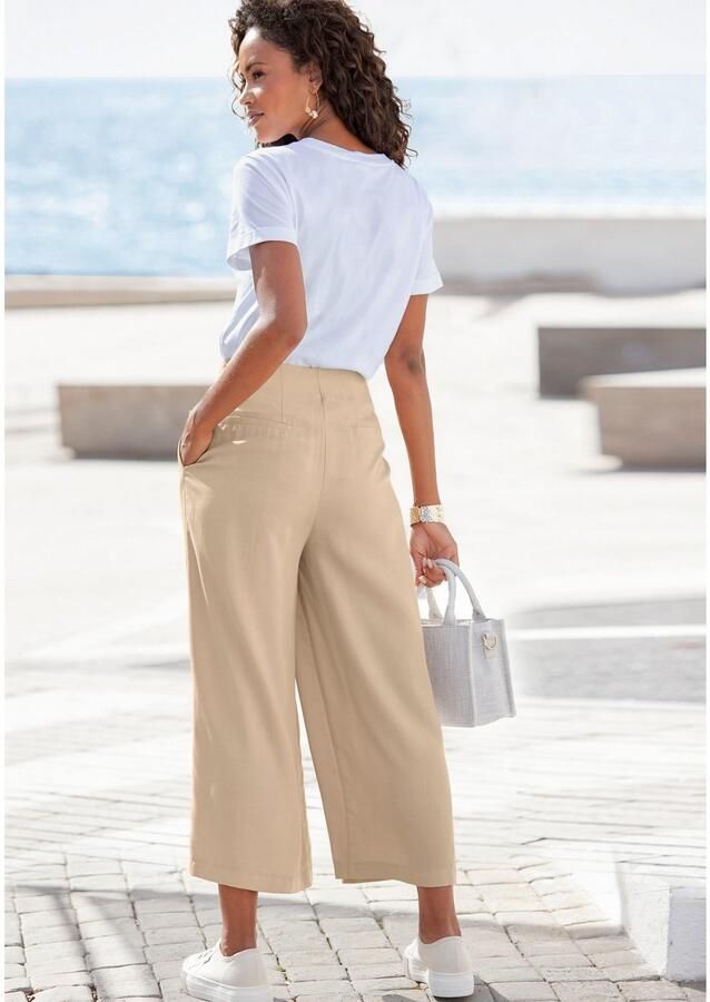 Lascana T-shirt met schattige geborduurde hartjes katoenen shirt met korte mouwen - Foto 2