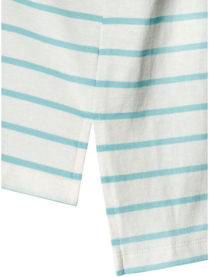 Lascana T-shirt met strepen katoenen shirt met korte mouwen slanke look basic - Foto 2