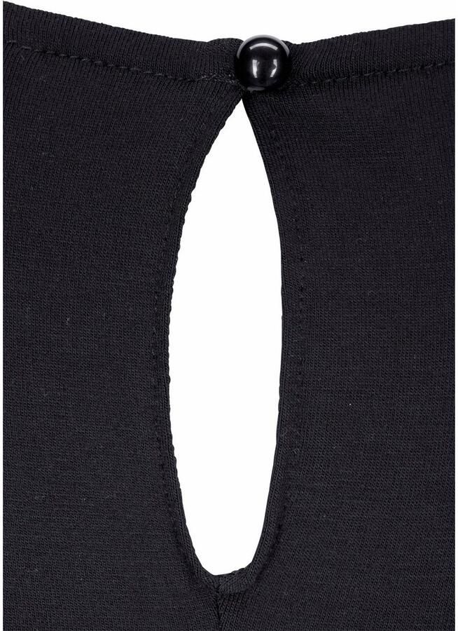 Lascana T-shirt met verlengd rugpand shirt met korte mouwen longshirt basic