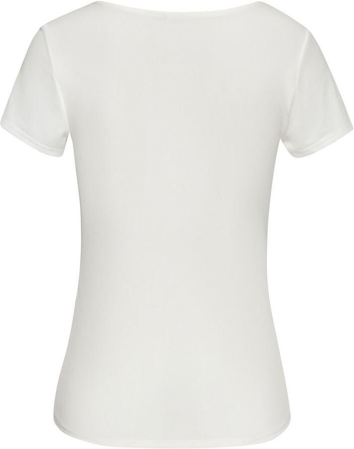 Lascana T-shirt van kreukvrij materiaal elegant kortarmshirt dubbelzijdig - Foto 5