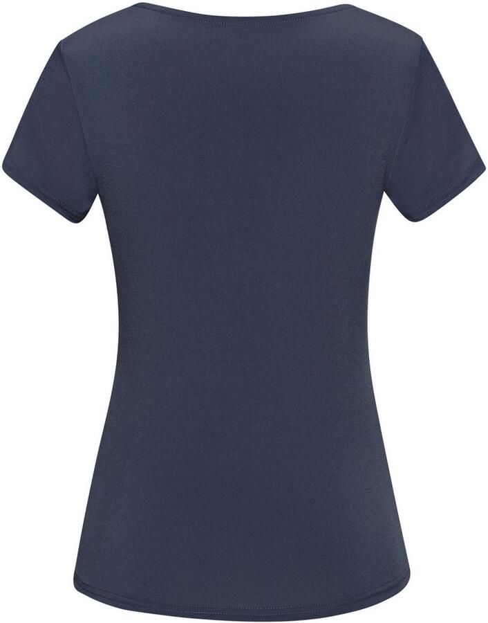 Lascana T-shirt van kreukvrij materiaal elegant kortarmshirt dubbelzijdig