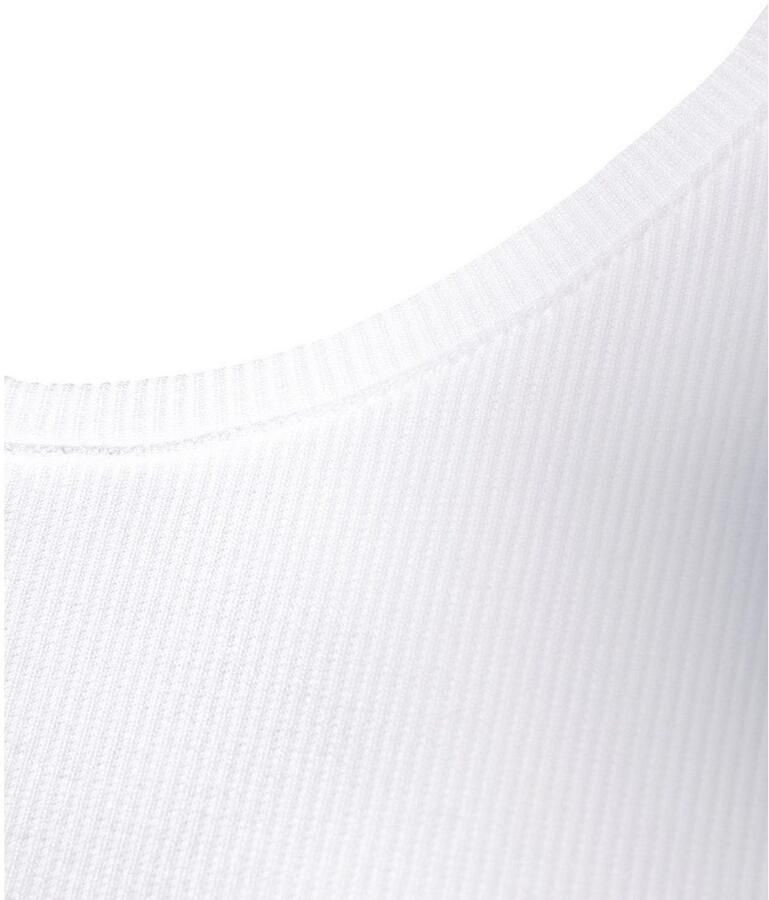 Lascana T-shirt van zacht ribmateriaal (Set van 2)