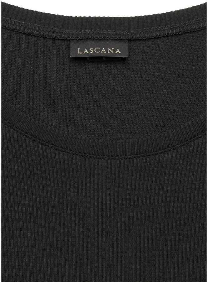 Lascana T-shirt van zacht ribmateriaal (Set van 2) - Foto 5