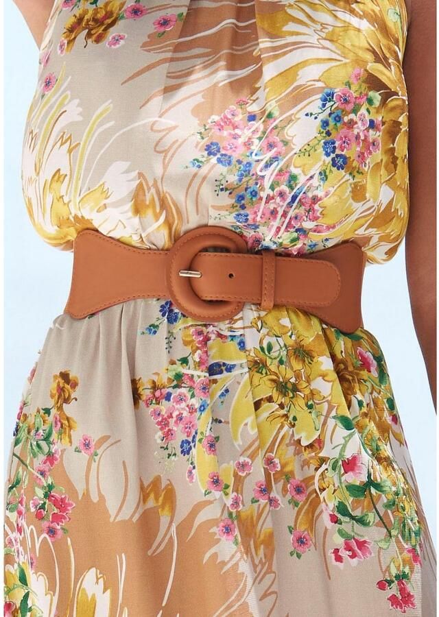 Lascana Tailleriem Stretch riem Shaping-effect grote gesp voor jurk & overall buikriem