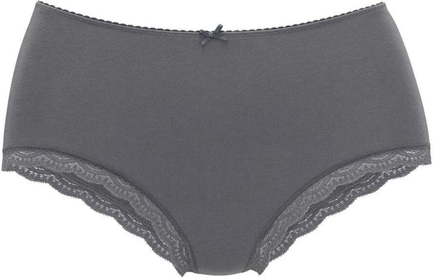 Lascana Tailleslip van elastische katoen met fijne kant met opbergdoos (Set van 5) - Foto 3