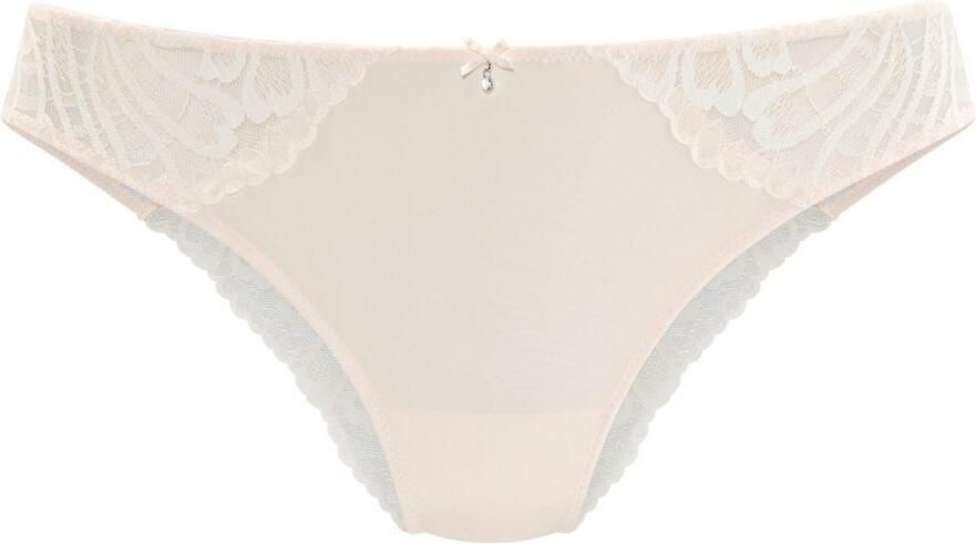 Lascana Tanga FLORA achterkant van licht transparant kant - Foto 3