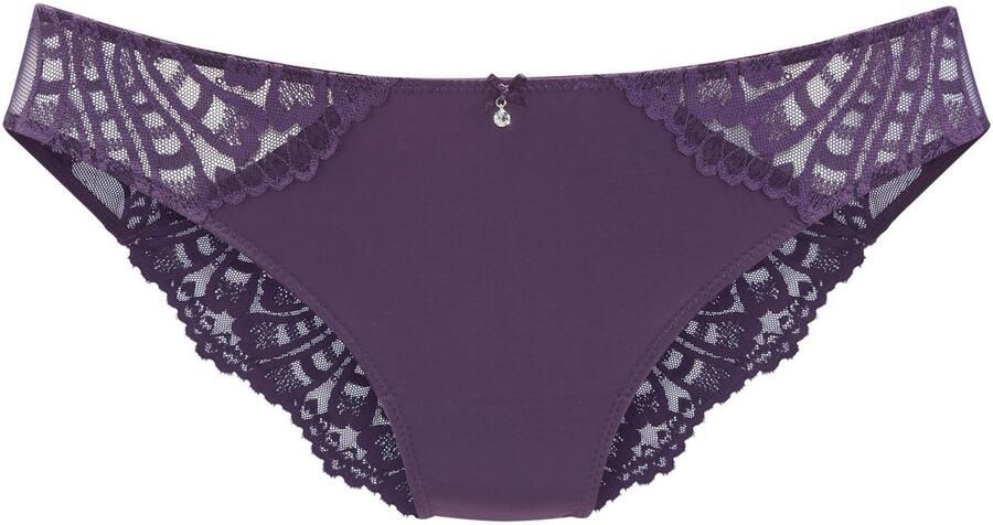 Lascana Tanga FLORA achterkant van licht transparant kant - Foto 2