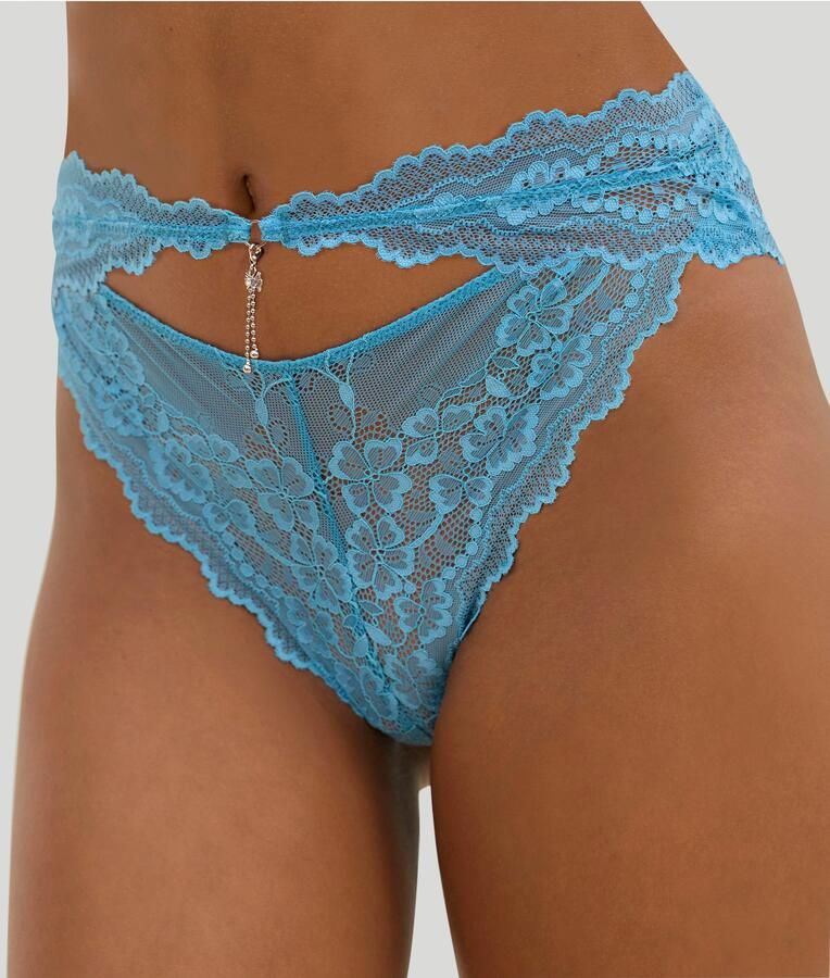 Lascana Tanga met hoge snit en verleidelijke cut-out - Foto 5