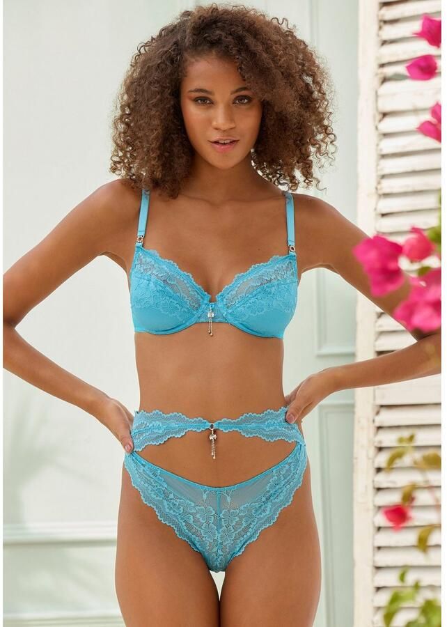 Lascana Tanga met hoge snit en verleidelijke cut-out - Foto 3