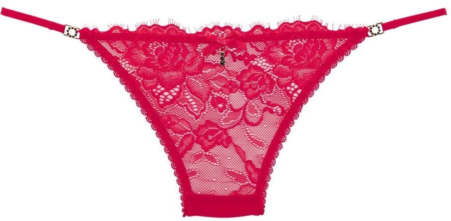 Lascana Tanga Samara met fijne satijnen strik en extravagante strass-accessoires - Foto 5