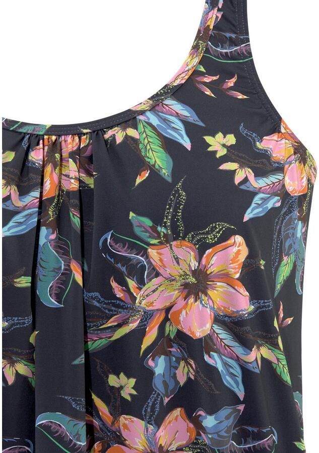 Lascana Tankinitop MALIA met losse snit en tropische print - Foto 4