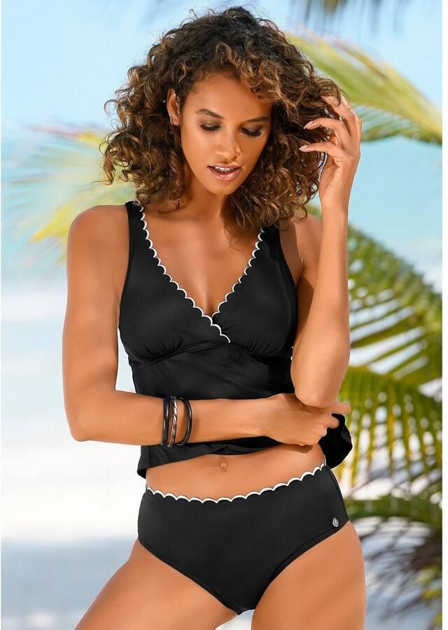 Lascana Tankinitop met beugels Camilla met kleurcontrast