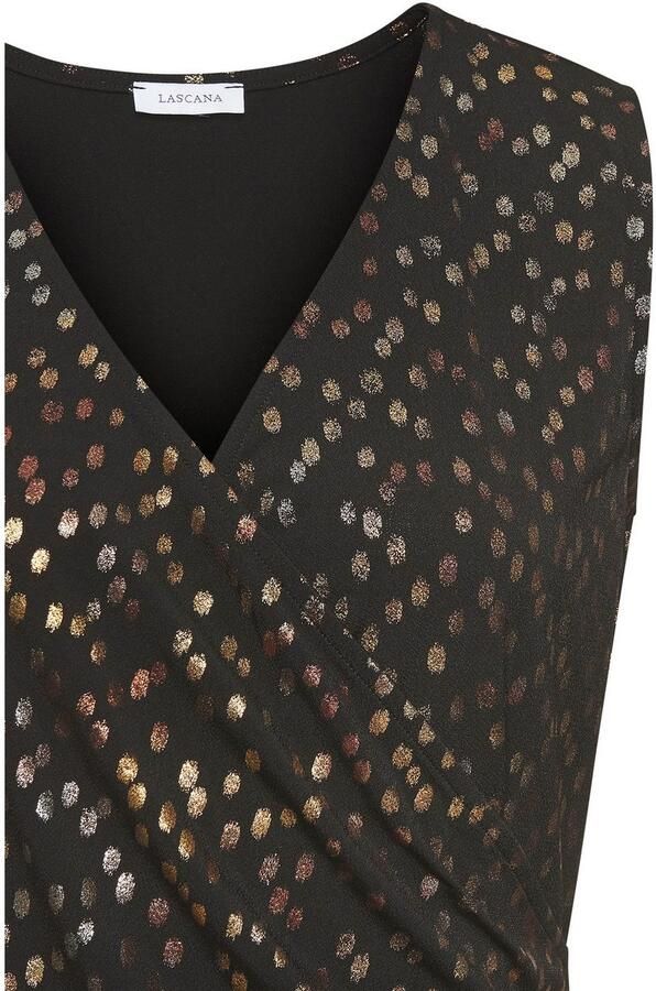 Lascana Tanktop in wikkel-look met all-over print en zijdelingse ruches - Foto 6