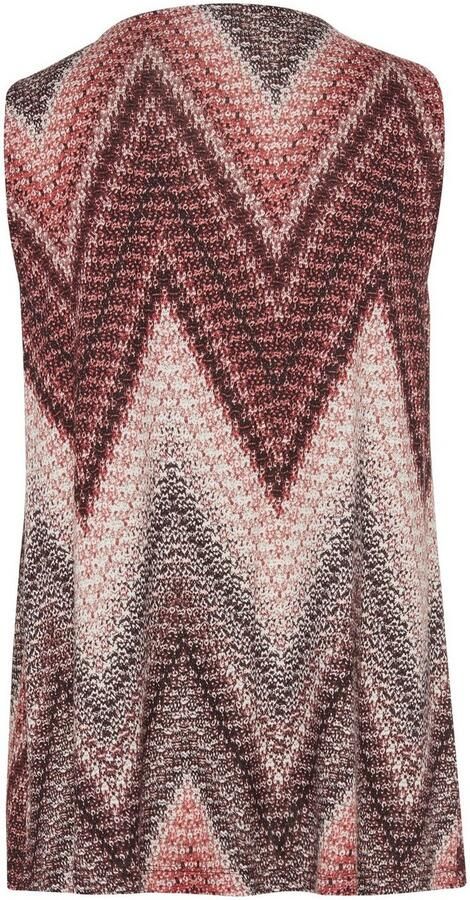 Lascana Tanktop met alloverprint en v-hals zomers blousetop - Foto 4