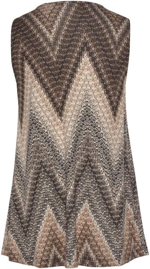 Lascana Tanktop met alloverprint en v-hals zomers blousetop - Foto 4