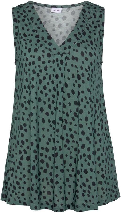 Lascana Tanktop met alloverprint zomertop mouwloos - Foto 9