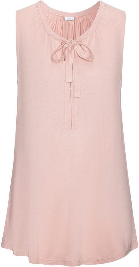 Lascana Tanktop met bandjes aan de halslijn losse jerseytop - Foto 5