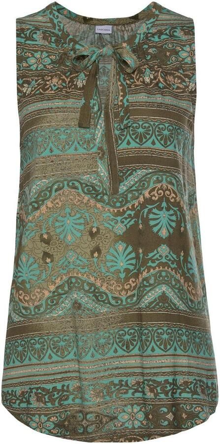Lascana Tanktop met bandjes bij de hals blousetop met alloverprint - Foto 9