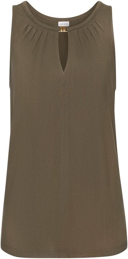 Lascana Tanktop met decoratief accessoire casual jerseytop casual - Foto 7