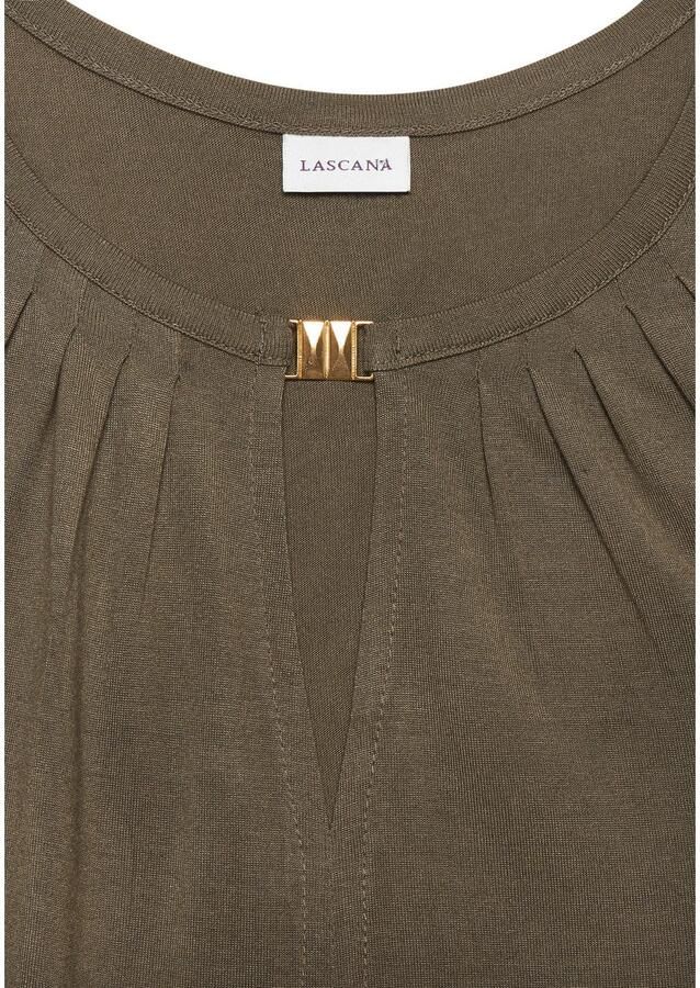 Lascana Tanktop met decoratief accessoire casual jerseytop casual - Foto 2