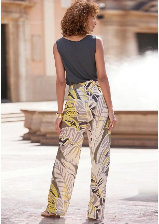 Lascana Tanktop met sierbanden jerseytop modieuze damestop - Foto 3