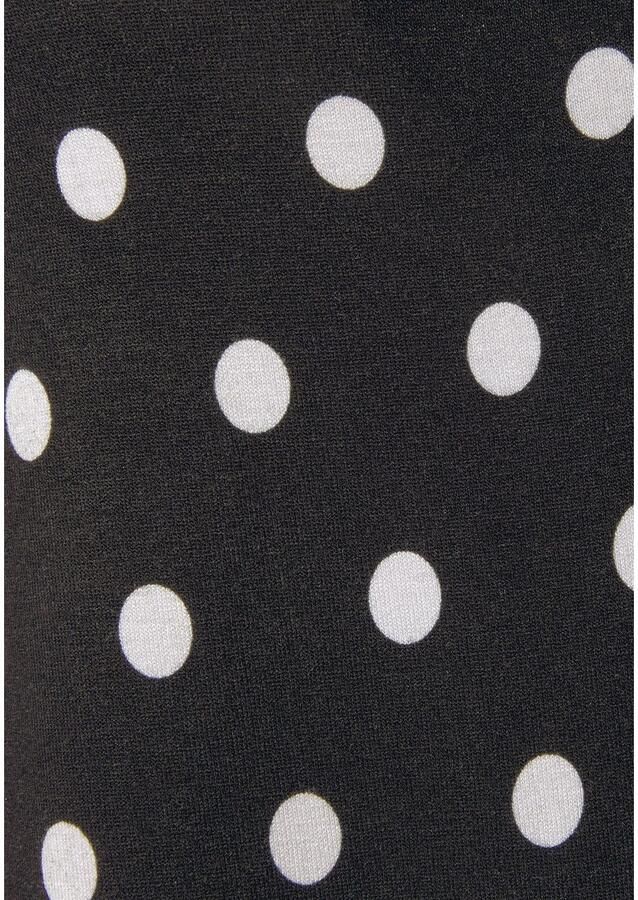 Lascana Tanktop met stippenprint comfortabel blousetop met split aan de hals - Foto 2