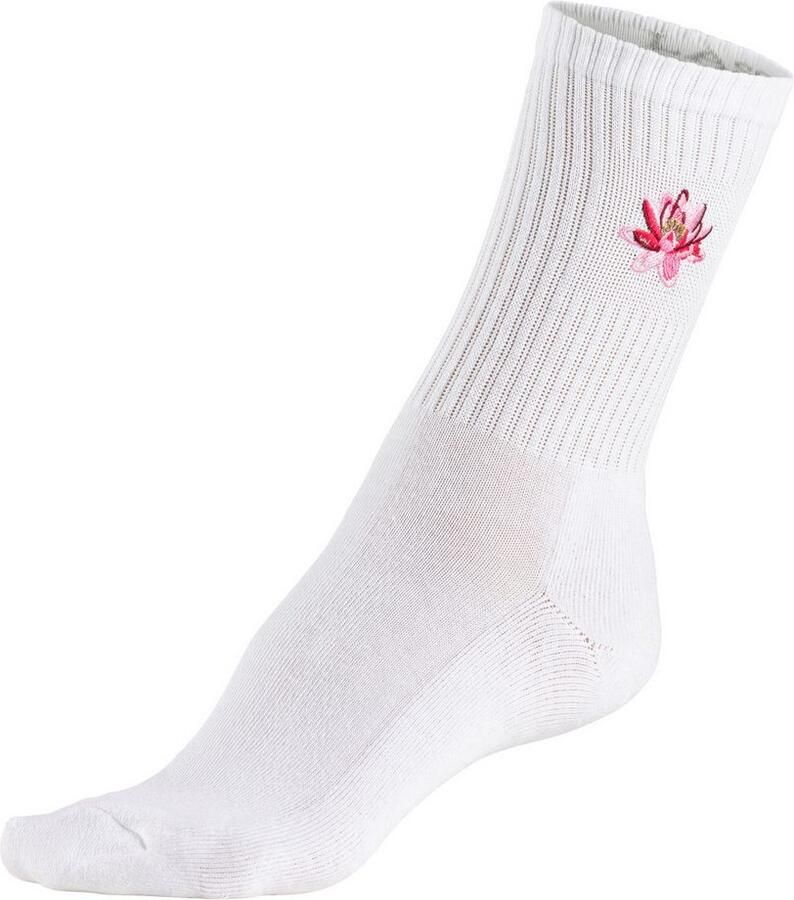 Lascana Tennissokken met frotté-zool en borduursel (set 3 paar)