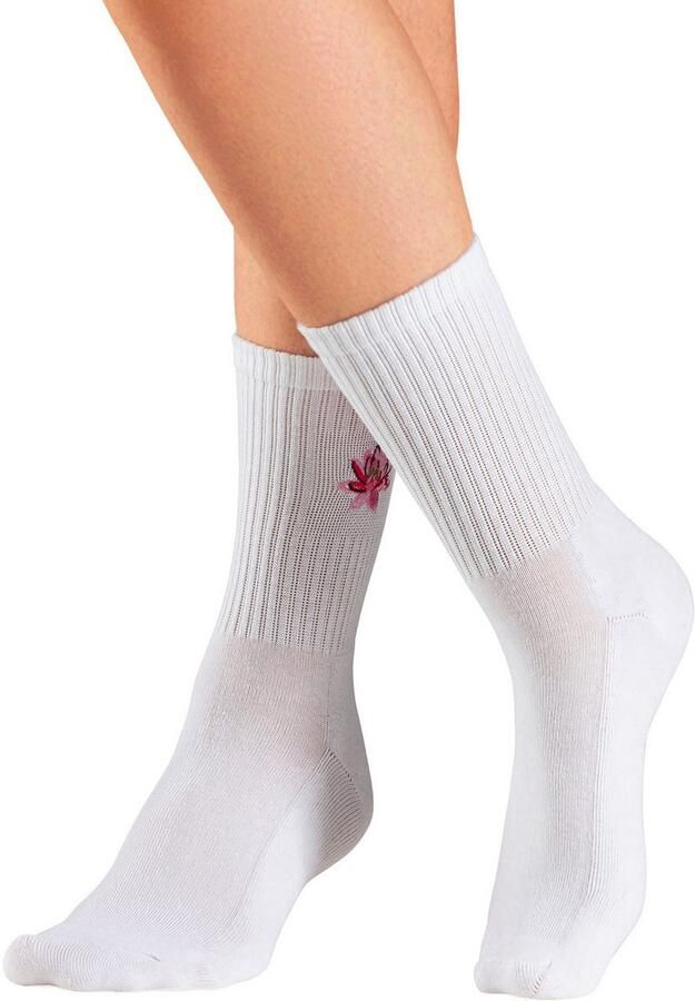 Lascana Tennissokken met frotté-zool en borduursel (set 3 paar) - Foto 3