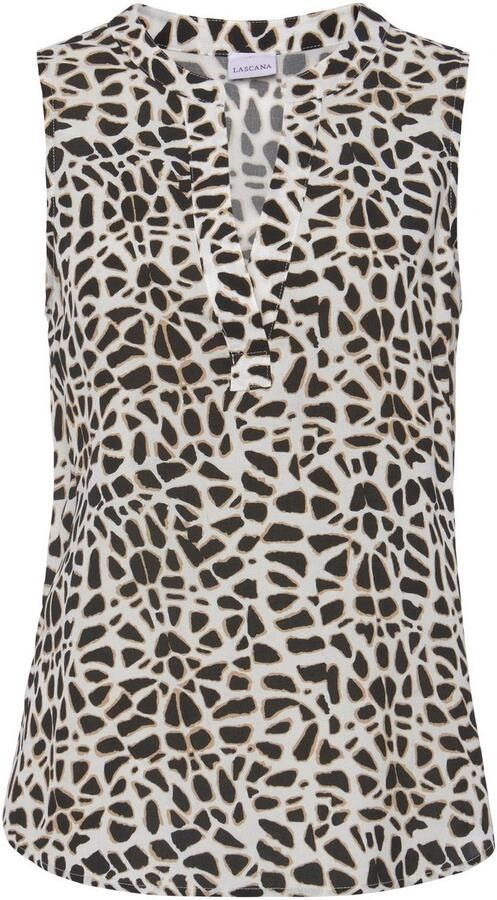 Lascana Top met animalprint en v-hals blouseshirt casual - Foto 4