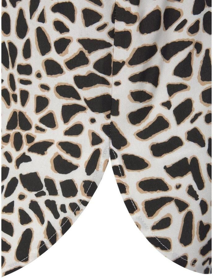Lascana Top met animalprint en v-hals blouseshirt casual