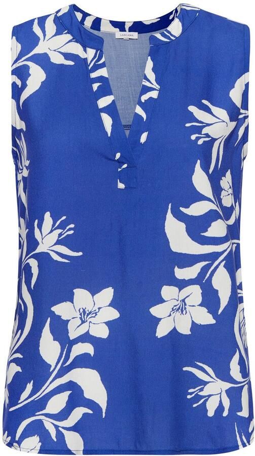 Lascana Top met bloe print en v-hals blusenshirt - Foto 3