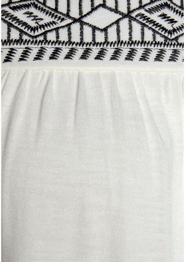 Lascana Top met borduurwerk zomers top met strikbandjes - Foto 2