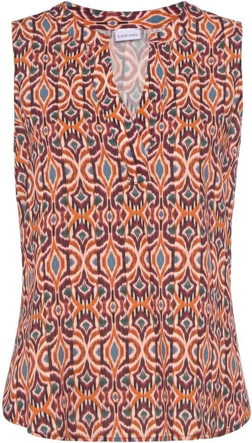 Lascana Top met etnische print en v-hals blouseshirt casual - Foto 4