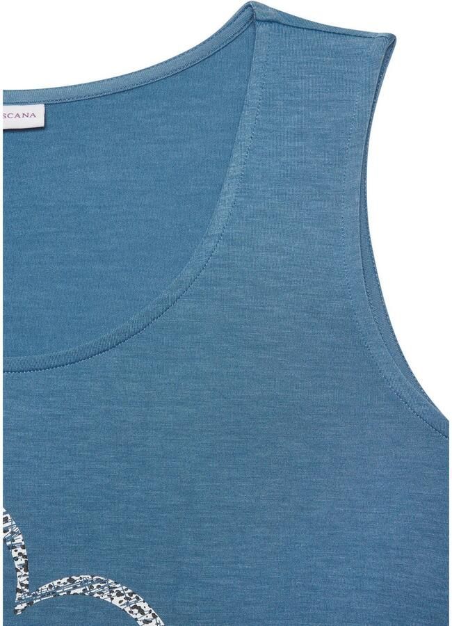 Lascana Top Met hartprint van zachte viscose-stretch