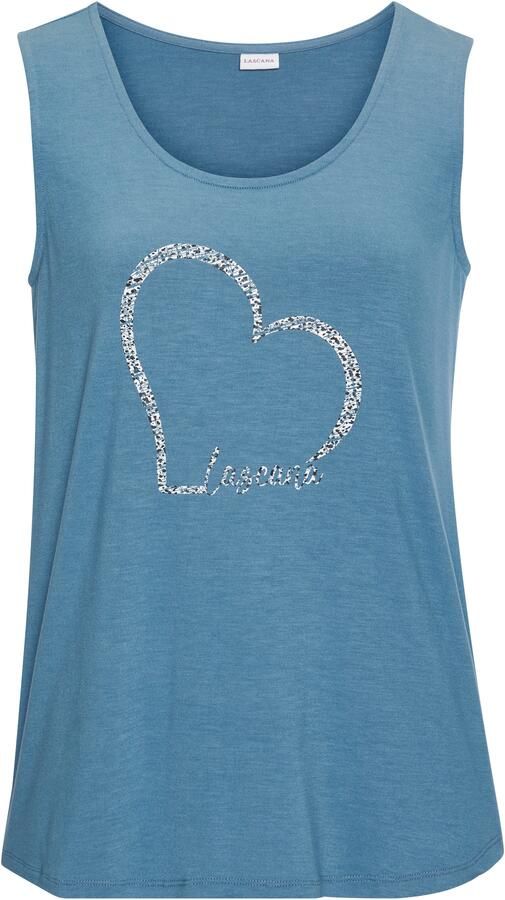 Lascana Top Met hartprint van zachte viscose-stretch - Foto 4