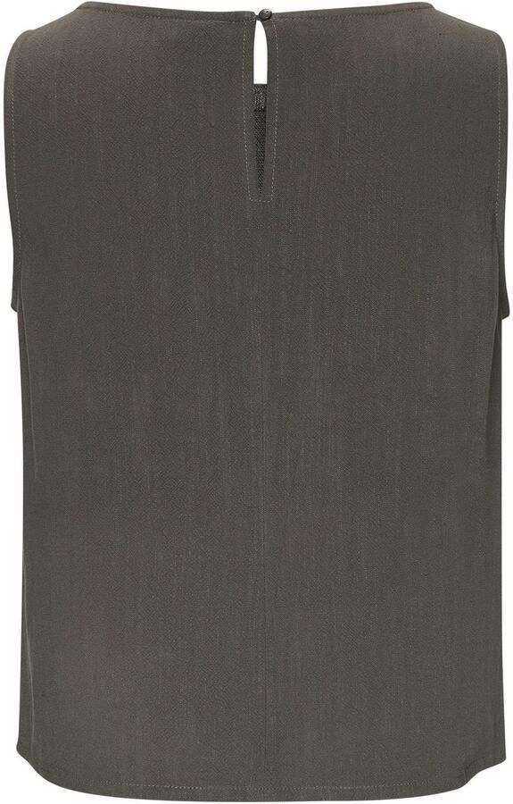 Lascana Top met linnen aandeel kort gesneden top - Foto 7