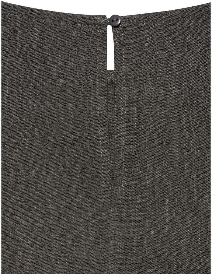 Lascana Top met linnen aandeel kort gesneden top