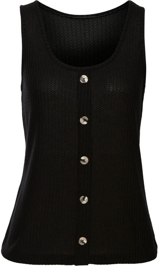 Lascana Top Met sierknoopsluiting van zachte piquékwaliteit (1-delig) - Foto 4