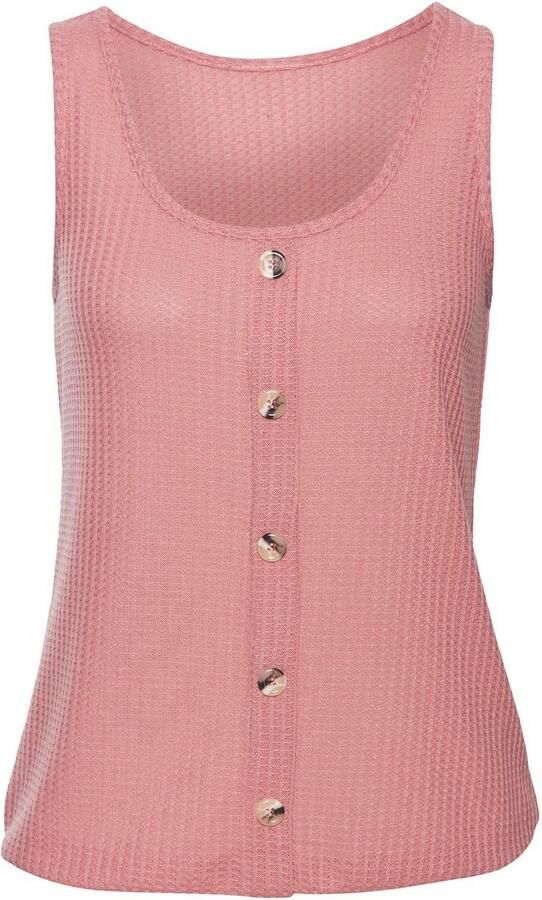 Lascana Top Met sierknoopsluiting van zachte piquékwaliteit (1-delig) - Foto 6