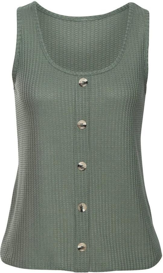 Lascana Top Met sierknoopsluiting van zachte piquékwaliteit (1-delig) - Foto 4