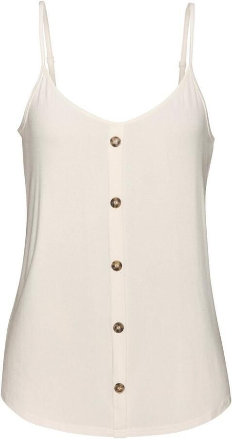 Lascana Top met spaghettibandjes Met sierknoppen in hoornlook (2-delig Set van 2) - Foto 6